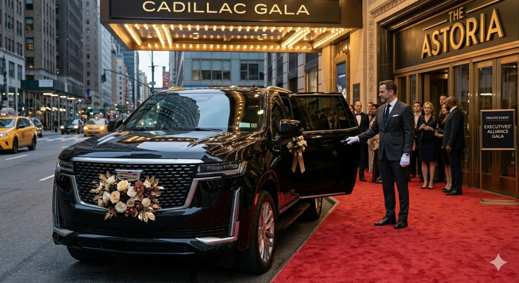 Luxury SUV transportation service for weddings and special events in Orange County